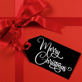 Personalisiertes, elegantes Script Freude an Weihn Geschenkanhänger