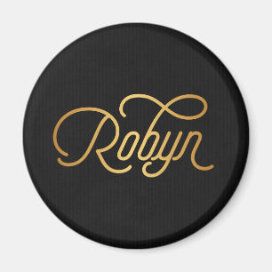 Personalisiertes elegantes Skript Robyn Magnet