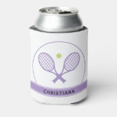 Personalisiertes Elegantes Tennis Racket und Ball  Dosenkühler (Kanne Rückseite)