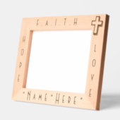 Personalisiertes Elegantes und modernes Cross Keep Geätzte Rahmen (Links)