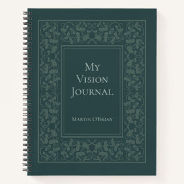Personalisiertes elegantes Vision Journal Notizblock
