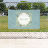 Personalisiertes Elegantes Wasserfarbenfolie Banner (Insitu)