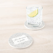 Personalisiertes elegantes Weihnachtsmuster Getränkeuntersetzer (Seite)