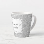 Personalisiertes elegantes Weihnachtsmuster Milchtasse (Rechte Ecke)
