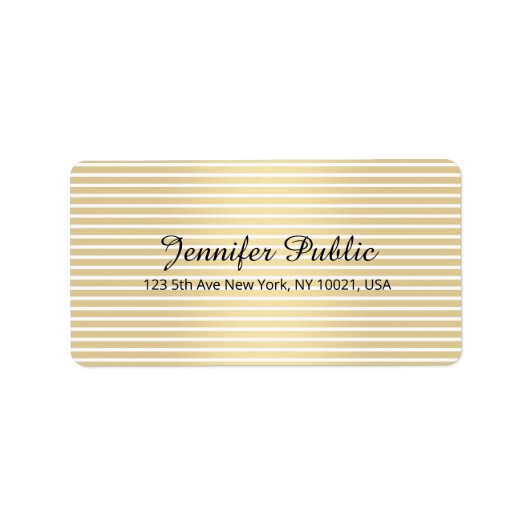 Personalisiertes, elegantes, weißes Handschriftzei Adressaufkleber (Vorne)