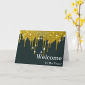 Personalisiertes Elegantes Willkommen Karte (Gelbe Blume)