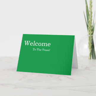 Personalisiertes Elegantes Willkommen Karte