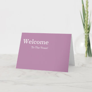 Personalisiertes Elegantes Willkommen Karte
