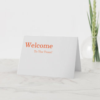 Personalisiertes Elegantes Willkommen Karte