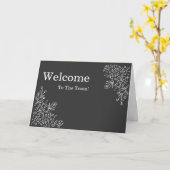 Personalisiertes Elegantes Willkommen Karte (Gelbe Blume)