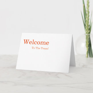 Personalisiertes Elegantes Willkommen Karte