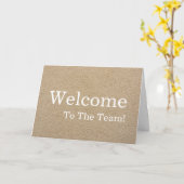 Personalisiertes Elegantes Willkommen Karte (Gelbe Blume)