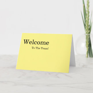 Personalisiertes Elegantes Willkommen Karte