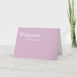Personalisiertes Elegantes Willkommen Karte