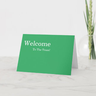Personalisiertes Elegantes Willkommen Karte