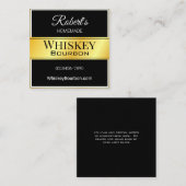 Personalisiertes Elegantetikett Quadratische Visitenkarte (Vorne/Hinten)