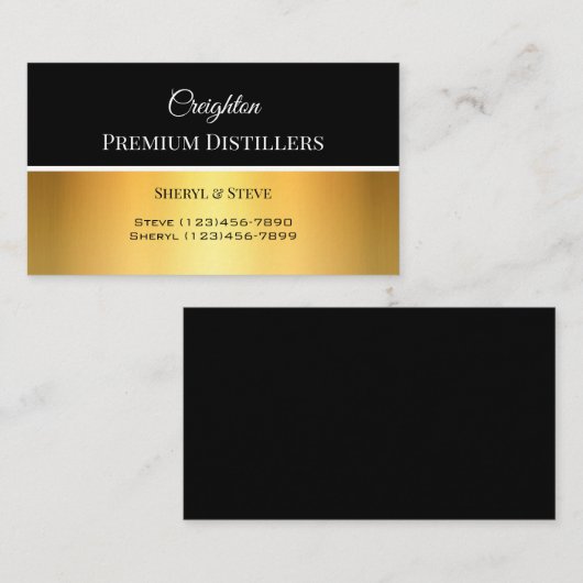 Personalisiertes Elegantetikett Visitenkarte (Vorne/Hinten)