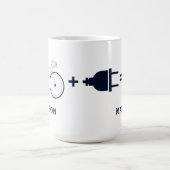 Personalisiertes Elektrorad macht mich glücklich z Verwandlungstasse (Zentrum)