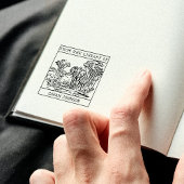 Personalisiertes Elephant-Buchzeichen Gummistempel