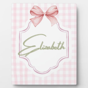 Personalisiertes Elizabeth Baby Mädchen Kinderzimm Fotoplatte