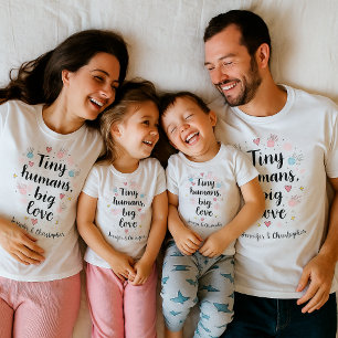 Personalisiertes Eltern-Geschenk Kleine Menschen G T-Shirt