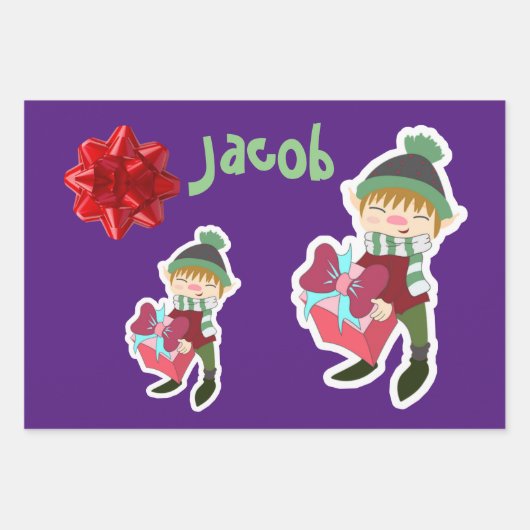 Personalisiertes Elternfest Geschenkpapier Set (Vorderseite 3)