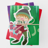 Personalisiertes Elternfest Geschenkpapier Set (Beispiel)