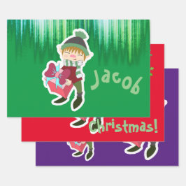 Personalisiertes Elternfest Geschenkpapier Set