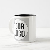 Personalisiertes Emblem Zweifarbige Tasse (Vorderseite Links)