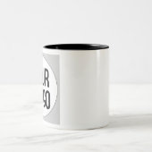 Personalisiertes Emblem Zweifarbige Tasse (Mittel)