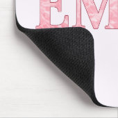 Personalisiertes EMMA Rosa Marmor Mousepad (Ecke)