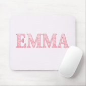 Personalisiertes EMMA Rosa Marmor Mousepad (Mit Mouse)