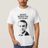 PERSONALISIERTES EMMANUEL-MACRON T-Shirt (Vorderseite)