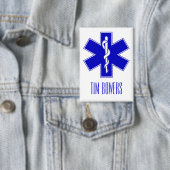 Personalisiertes EMT-Star of Life-Symbol Button (Insitu)