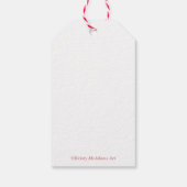 Personalisiertes Engel-Weihnachtskranz-Geschenk-Ta Geschenkanhänger (Rückseite)