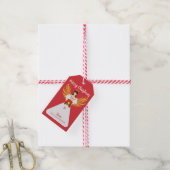 Personalisiertes Engel-Weihnachtskranz-Geschenk-Ta Geschenkanhänger (Mit Garn)