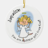 Personalisiertes Engelgeschenk Gottes Ornament (Vorne)