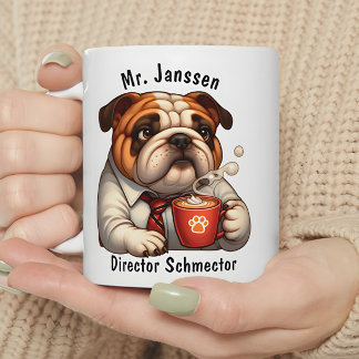 Personalisiertes englisches Bulldog Coffee Tasse F