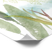 Personalisiertes Entenlein mit Krawatte Bow Poster (Ecke)