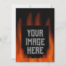 Personalisiertes Epic Fire Foto