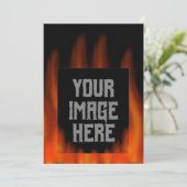 Personalisiertes Epic Fire Foto (Stehend Vorderseite)