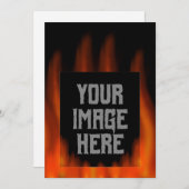 Personalisiertes Epic Fire Foto (Vorne/Hinten)