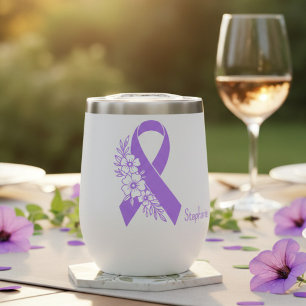 Personalisiertes Epilepsie-Bewusstsein Lila Band