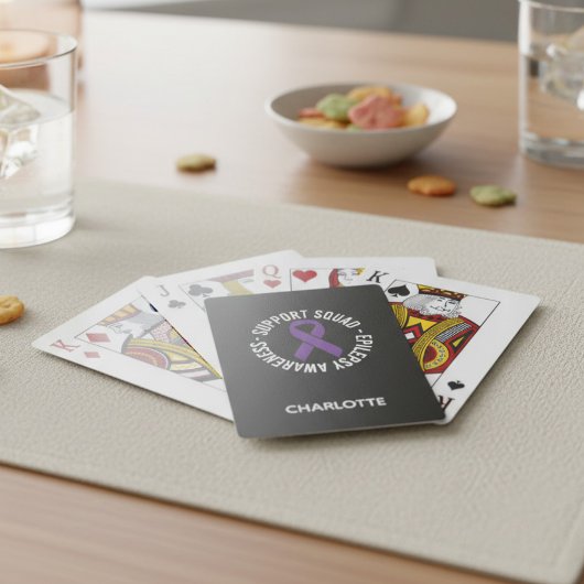 Personalisiertes Epilepsie-Support-Squad-Geschenk Spielkarten