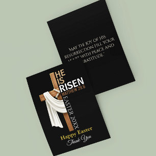 Personalisiertes Er ist auferstanden Frohe Ostern Dankeskarte