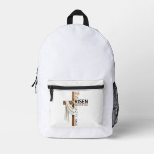 Personalisiertes Er ist auferstanden Vintage-Oster Bedruckter Rucksack