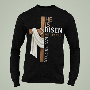 Personalisiertes Er ist auferstanden Vintage-Oster T-Shirt