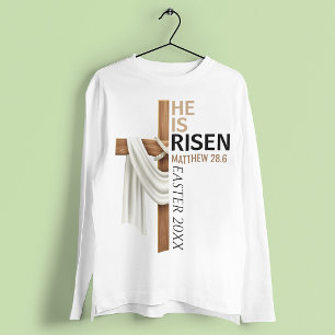 Personalisiertes Er ist auferstanden Vintage-Oster T-Shirt