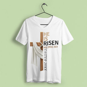 Personalisiertes Er ist auferstanden Vintage-Oster T-Shirt