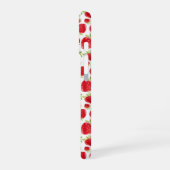 Personalisiertes Erdbeeren Fun iPhone 16 Glossy Ge Hülle (Linke Seite)